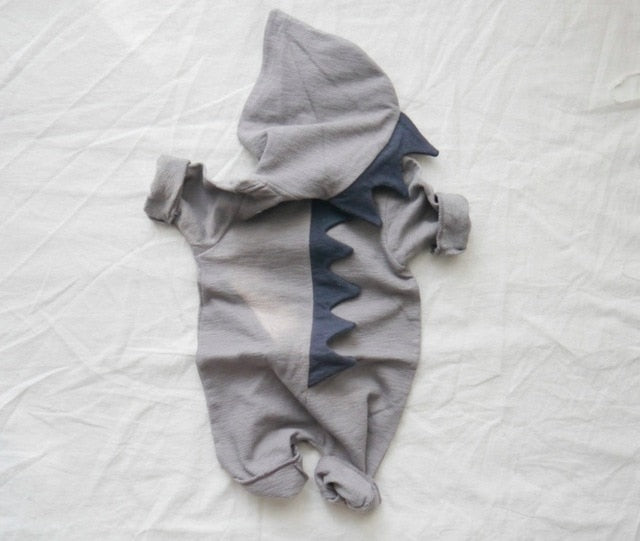 Dino Baby Jumpsuit - Style's Bug Gray / 6M