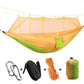 Gizmo Camping Hammock with Mosquito Net - Style's Bug Orange + Green