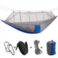 Gizmo Camping Hammock with Mosquito Net - Style's Bug Gray + Blue