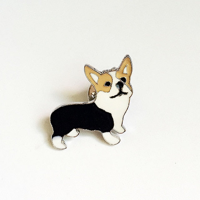Dog Brooches by Style's Bug (2pcs pack) - Style's Bug Corgi - A