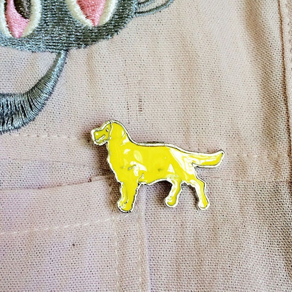 Dog Brooches by Style's Bug (2pcs pack) - Style's Bug Golden retriever