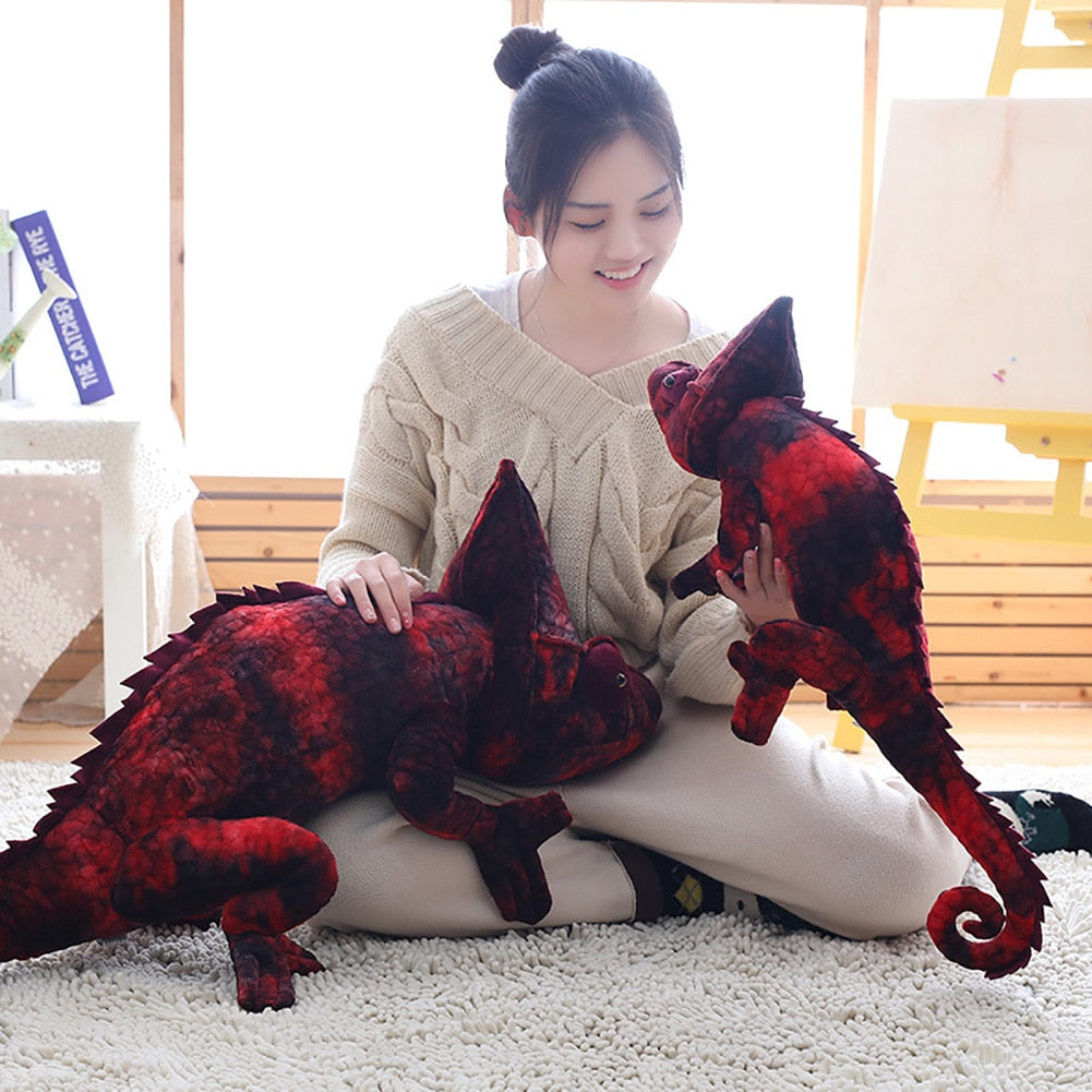 Chameleon Plushies by Style's Bug - Style's Bug Red / 100cm