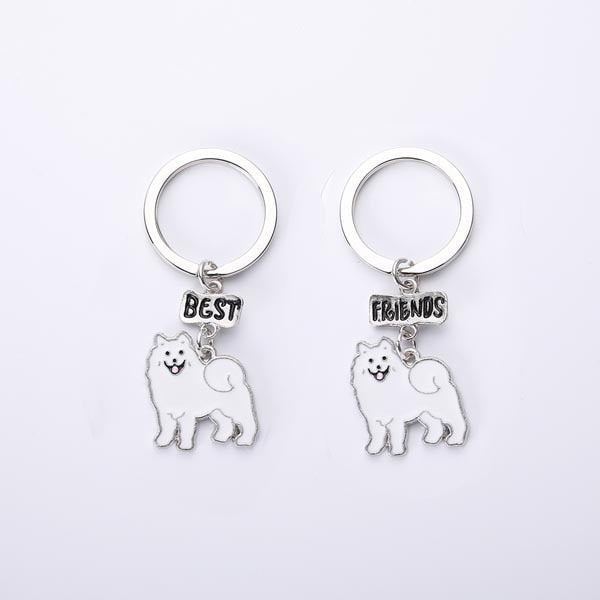 Samoyed keychains by Style's bug (2pcs pack) - Style's Bug Best friends