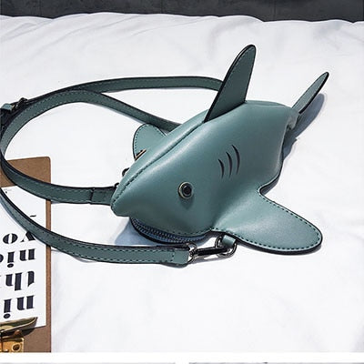Shark Shoulder Bag by Style's Bug - Style's Bug Green