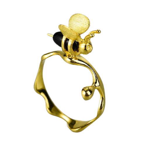 The Honey bee ring - Style's Bug 7 / Gold