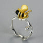 The Honey bee ring - Style's Bug 8 / Gold Silver