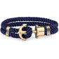 Anchor Bracelet by Style's Bug - Style's Bug Blue Belt + Gold pendent
