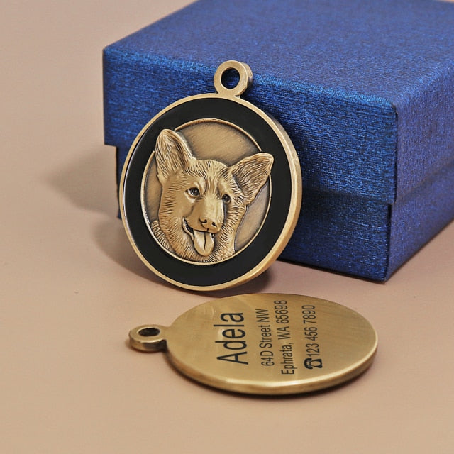 Personalized Dog ID Tags by Style's Bug - Style's Bug Corgi