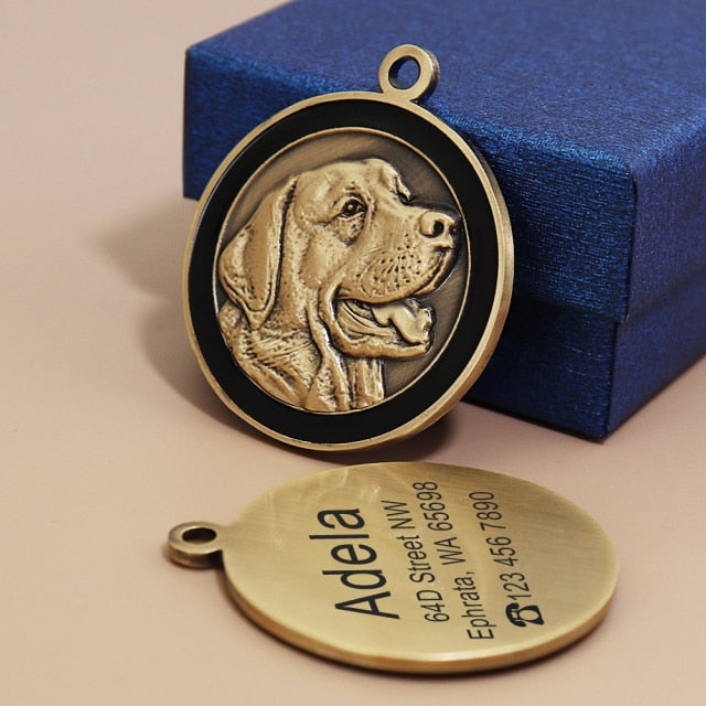 Personalized Dog ID Tags by Style's Bug - Style's Bug Labrador Retriever