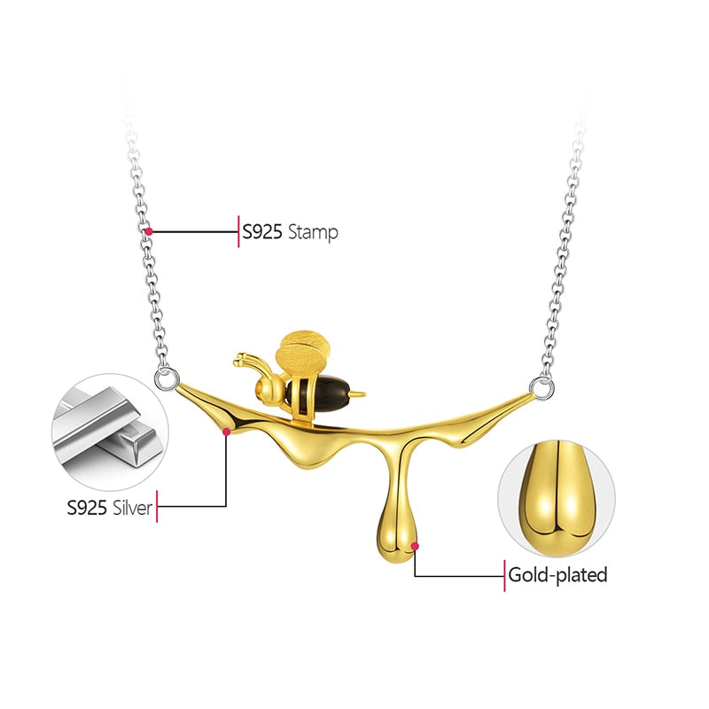 The Honey bee necklace - Style's Bug