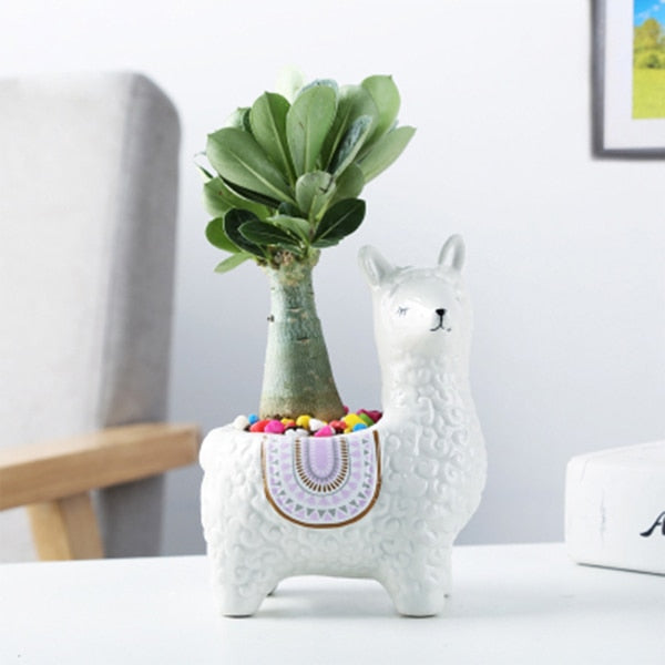 Alpaca Flower Pots by Style's Bug - Style's Bug A - White