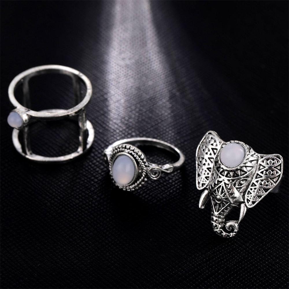 Tusker ring set by Style's Bug (3pcs set) - Style's Bug