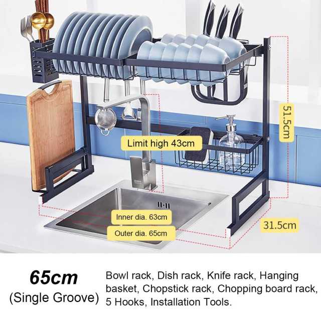 Stainless Steel sink Shelf Organizer - Style's Bug