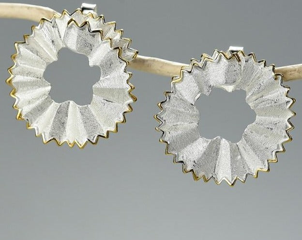 Pencil Shavings earrings by Style's Bug - Style's Bug Silver