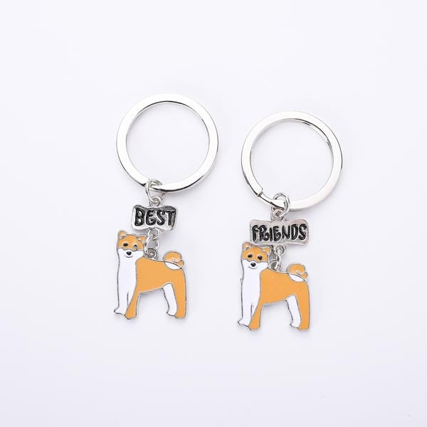 Akita keychains (2pcs pack) - Style's Bug Best + Friend keychains