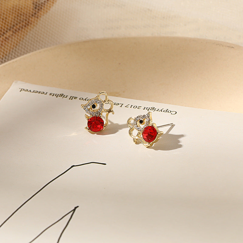 Red mice earrings by Style' Bug - Style's Bug