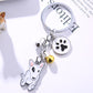 Bull Terrier keychains by Style's Bug (2pcs pack) - Style's Bug Single bull terrier + Bell