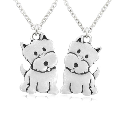 West Highland terrier necklace by Style's Bug - Style's Bug Both Necklaces (2pcs pack) - 25% Off / 45cm