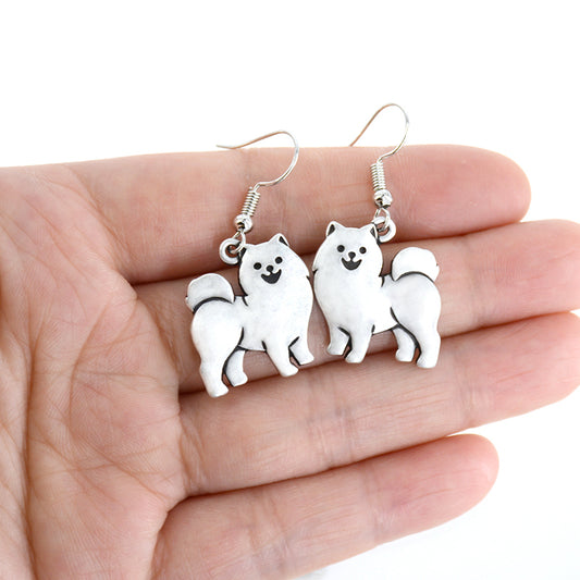 Samoyed earrings by Style's Bug - Style's Bug