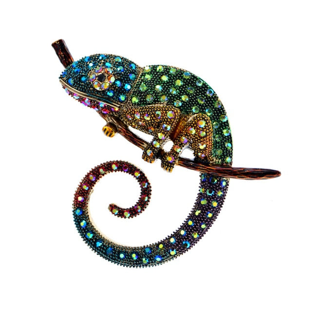 Chameleon Brooches by Style's Bug (2pcs pack) - Style's Bug green