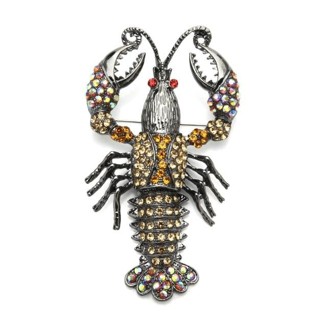 Lobster Brooches by Style's Bug - Style's Bug brown