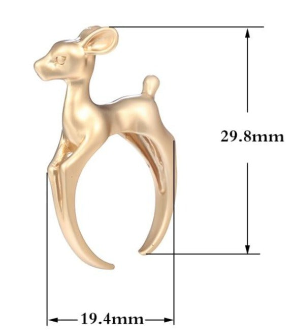 Golden Deer ring by Style's Bug - Style's Bug