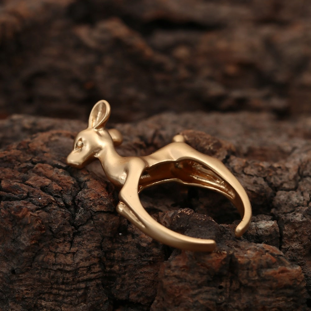 Golden Deer ring by Style's Bug - Style's Bug