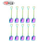 MiniShovels™- Dessert spoons ( 10 pcs pack ) - Style's Bug purple square spoon