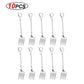 MiniShovels™- Dessert spoons ( 10 pcs pack ) - Style's Bug silver fork