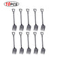 MiniShovels™- Dessert spoons ( 10 pcs pack ) - Style's Bug black fork