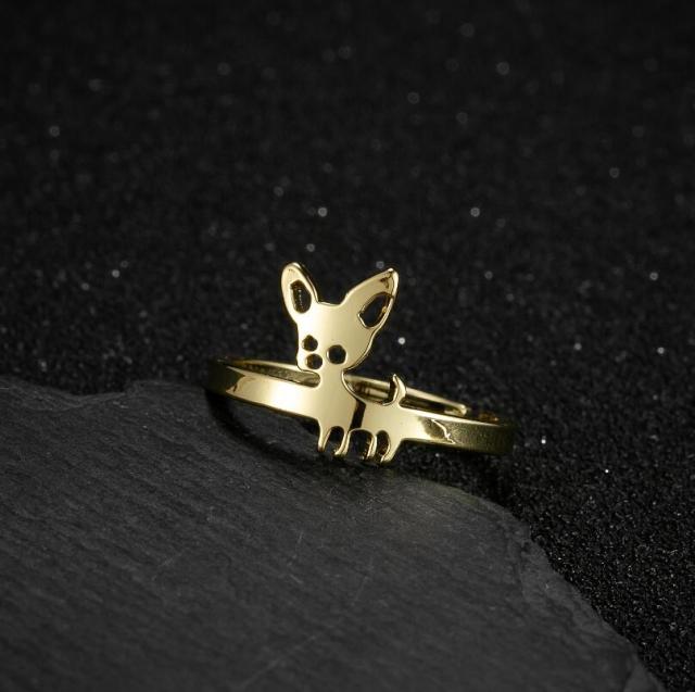 Chihuahua Ring (2pcs pack) - Style's Bug Gold