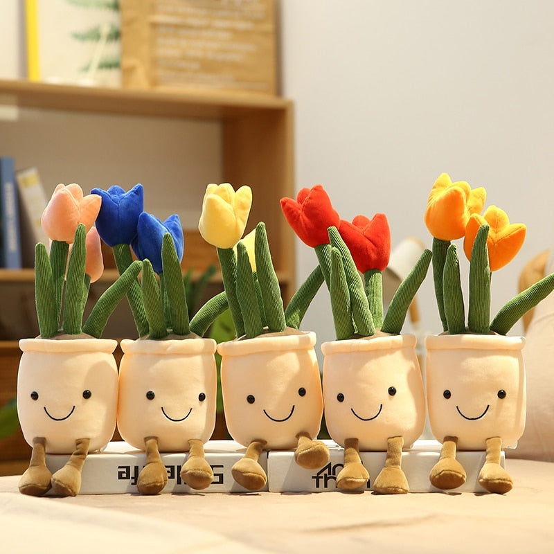 Flower pot plushies by Style's Bug - Style's Bug