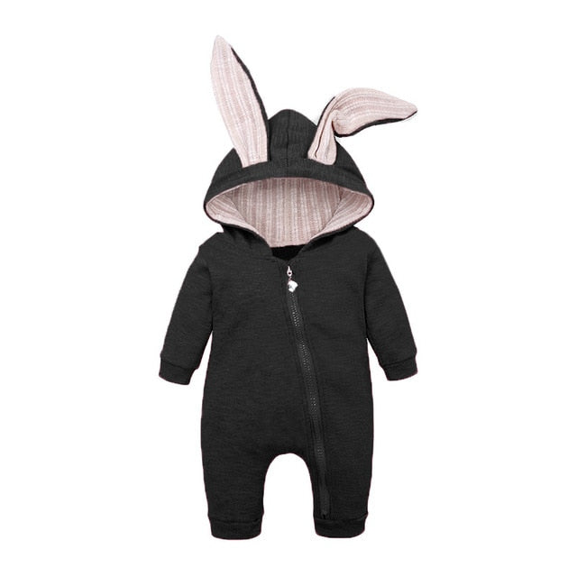 Baby Bunny Jumpsuit - Style's Bug Black / 12-18 months