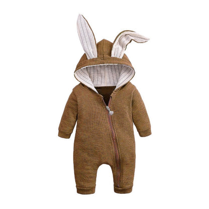 Baby Bunny Jumpsuit - Style's Bug Brown / 6-9 months