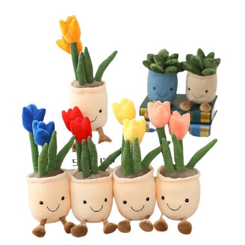 Flower pot plushies by Style's Bug - Style's Bug