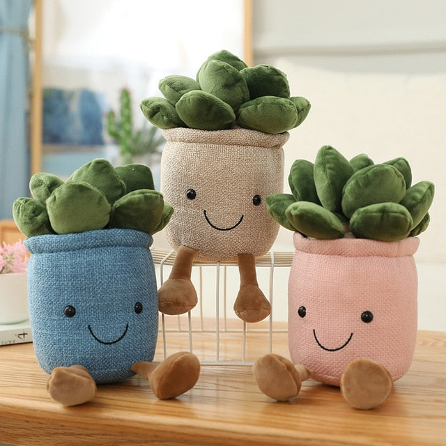 Flower pot plushies by Style's Bug - Style's Bug 3pcs succulent