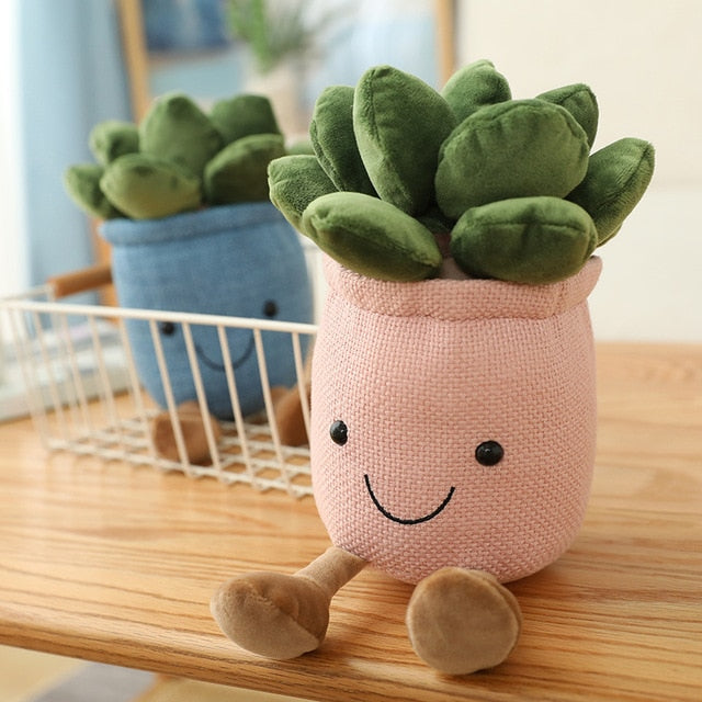 Flower pot plushies by Style's Bug - Style's Bug 2pcs ( pink + blue succulent )