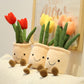 Flower pot plushies by Style's Bug - Style's Bug 3pcs ( red + yellow + pink tulip )