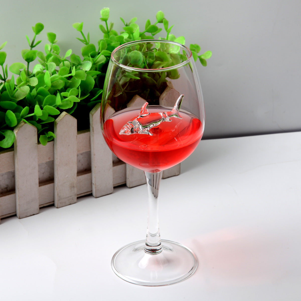 Crystal Shark Wine Glass by Style's Bug - Style's Bug