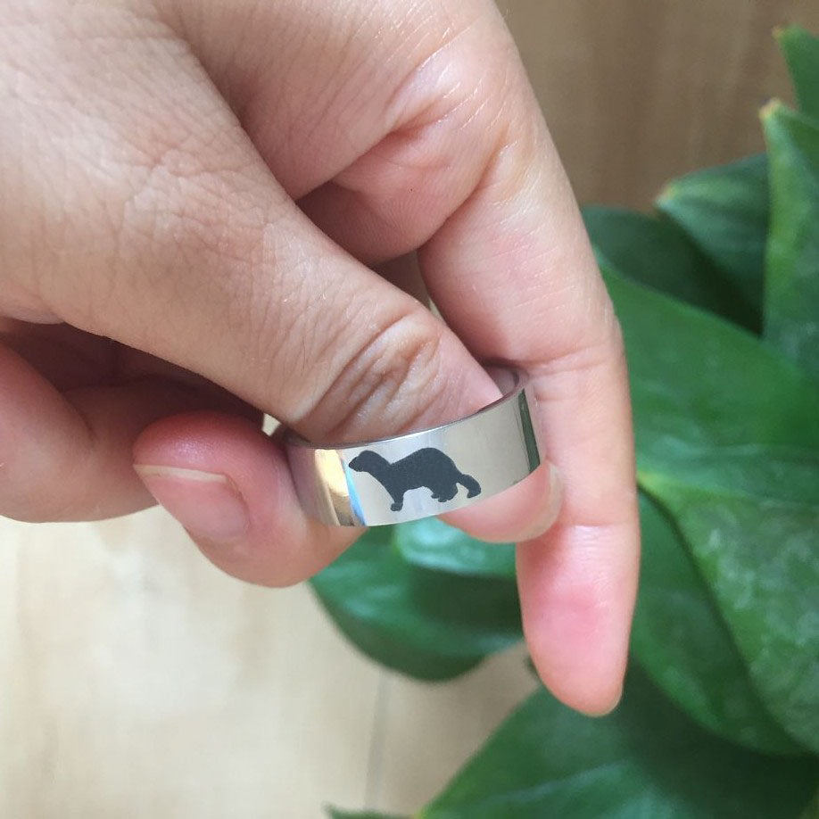 PAWsonalized Ferret ring (𝘕𝘢𝘮𝘦 𝘪𝘴 𝘰𝘯 𝘪𝘯𝘴𝘪𝘥𝘦 𝘰𝘧 𝘵𝘩𝘦 𝘳𝘪𝘯𝘨) - Style's Bug