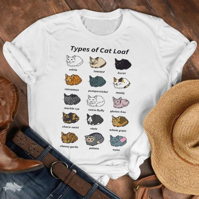 "Cat types" T-shirts by Style's Bug - Style's Bug Cat loafs / XXXL