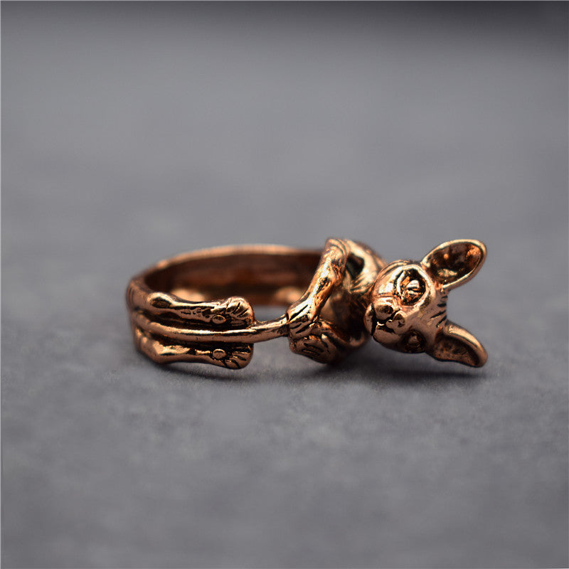 Vintage Sphynx Ring by SB - Style's Bug Antique Copper Plated
