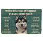 Husky's Rules Doormat by Style's Bug - Style's Bug