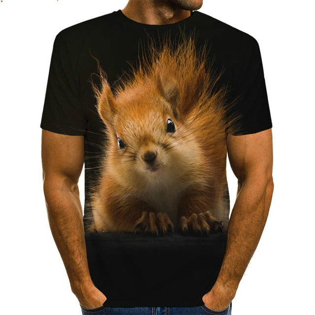 Squirrel T-shirts by Style's Bug - Style's Bug 3D print / 6XL