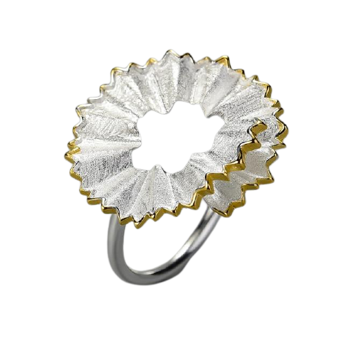 Pencil Shavings ring by Style's Bug - Style's Bug 6.5 / Silver