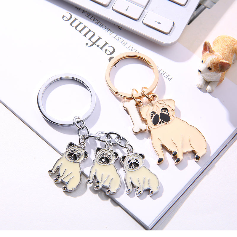 Pug keychains by Style's Bug (2pcs pack) - Style's Bug