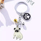 Pug keychains by Style's Bug (2pcs pack) - Style's Bug Bell + Pug