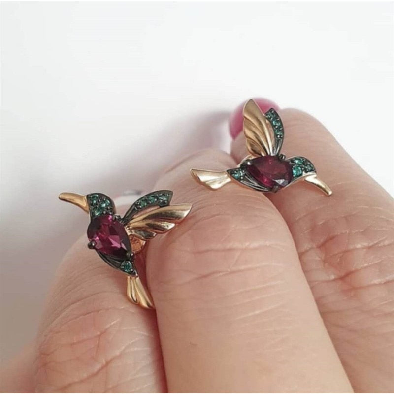 Hummingbird Drop earrings - Style's Bug