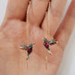 Hummingbird Drop earrings - Style's Bug Red