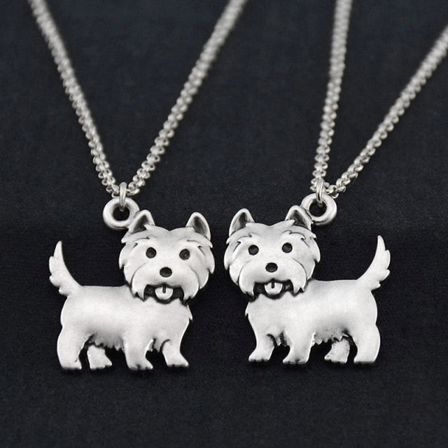 Vintage West highland Terrier necklace by Style's Bug - Style's Bug Both left and right Necklace / 45cm